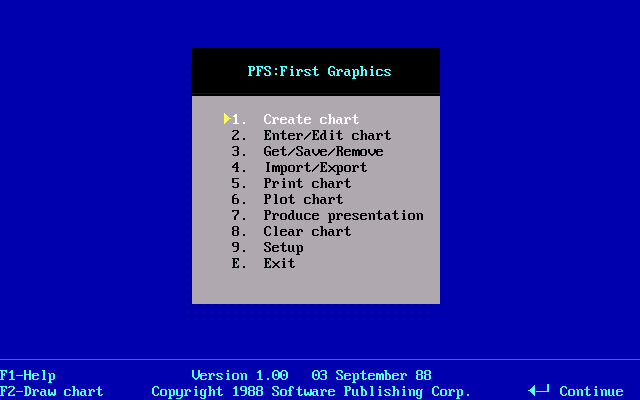 PFS First Graphics - Menu
